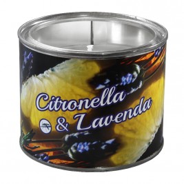 Świeca zapachowa w puszce Citronella z Lawendą