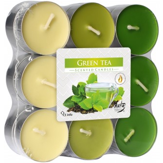 Podgrzewacze zapachowe " Zielona herbata "18 szt. ~ 4h