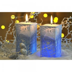 Świeca Zimowy krajobraz z diodą LED - Bartek Candles foto2