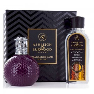 Zestaw prezentowy lampa katalityczna mała Ashleigh and Burwood - Damson in Distress +250ml Moroccan Spice