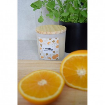 Sojowa świeca zapachowa MANDRIN & TRUFFLE o zapachu mandarynki z truflą foto1